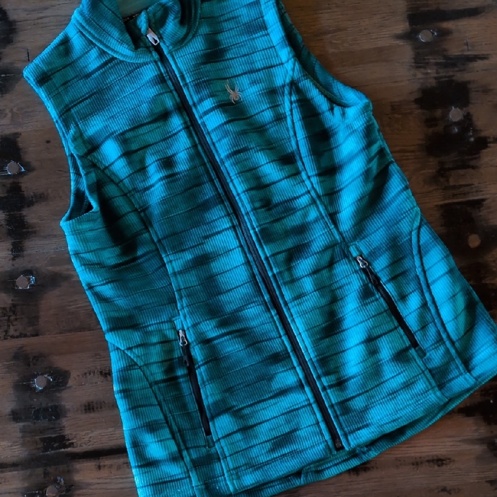 Beautiful, Like New Spyder Stryke Ski Vest. Teal. Sz L